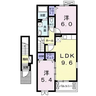 フレーシュ M【2階】の間取り