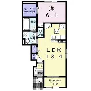 シェーネ グルン C【1階】の間取り