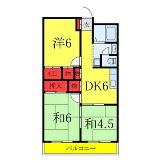 シャルムヤハギ【1階】の間取り