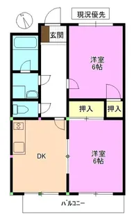 サープラススリーM B棟【2階】の間取り