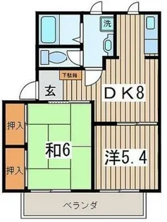 エクシアサングリーン【2階】の間取り
