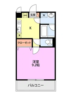 ベロウベント【1階】の間取り