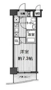 グランド・ガーラ西麻布【6階】の間取り