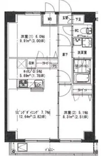 メゾンベール【5階】の間取り