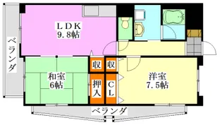 メゾンIII【4階】の間取り