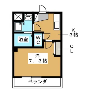 アソシア元住吉【2階】の間取り