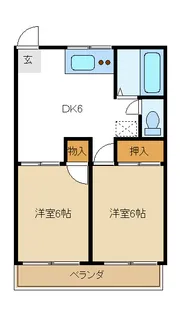 サンセリテ朝山(マンスリーマンション)【1階】の間取り