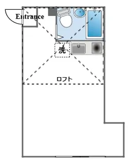 Bキャス【1階】の間取り
