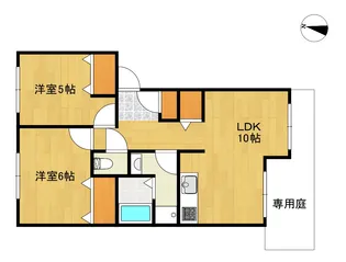 シャルマンハイム【1階】の間取り