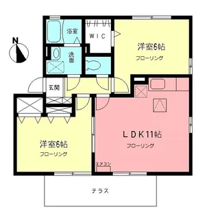 コーポ・ノブサン【1階】の間取り
