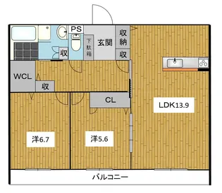 ベレオ ヤマゴ【3階】の間取り