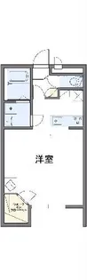 レオパレスヴェルディ【1階】の間取り