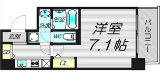 アドバンス上町台シュタット【10階】の間取り