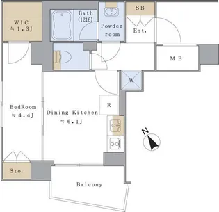 Brillia ist 文京茗荷谷【5階】の間取り