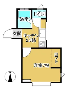 ハイツグランシェル【2階】の間取り