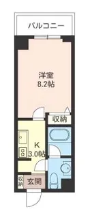 Maison de Hibou(メゾン ド イブ)【2階】の間取り