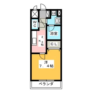 サンライズ栄【3階】の間取り