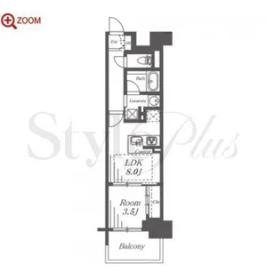 プレサンス ロジェ 栄三丁目【6階】の間取り