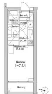 カスタリア渋谷櫻丘【2階】の間取り
