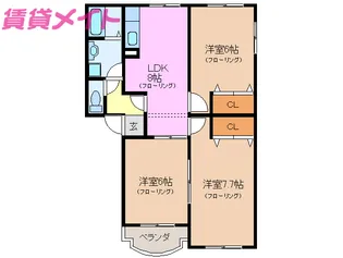 エクセレンス【2階】の間取り