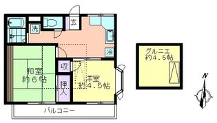 コーポ木村【2階】の間取り