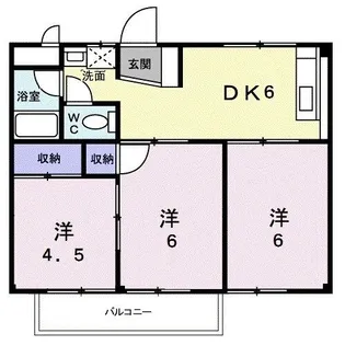 グリーンハイツサカエ【2階】の間取り