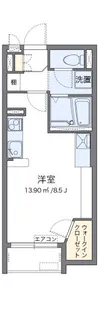 ミランダトミーハイム【1階】の間取り