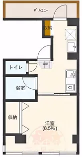若葉第二ビル【4階】の間取り