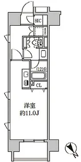 東京都品川区西五反田8【マンション】の間取り