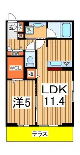 コニフェール 1【1階】の間取り