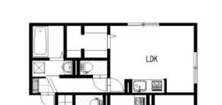 岡山県岡山市北区奥田南町【アパート】の間取り
