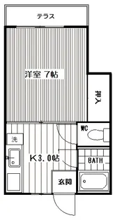 伸友ハイツ【2階】の間取り