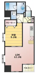 ローレルコート田町【6階】の間取り