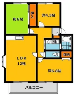 サンプレイスジョウナンE【2階】の間取り