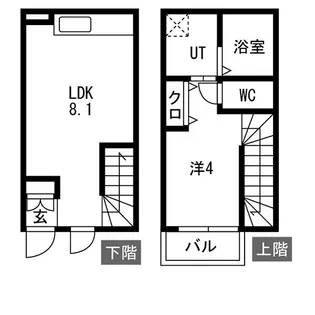 Hau';oli【1階】の間取り