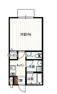 京都府福知山市駒場新町3【アパート】の間取り