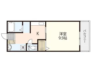 1Kの間取り画像