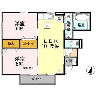 ファミール市原【1階】の間取り