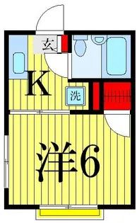 シティハイム福岡【2階】の間取り