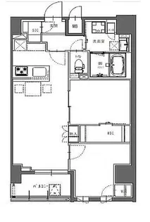 東京都足立区千住龍田町【マンション】の間取り