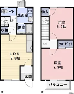 三重県四日市市西日野町【一戸建】の間取り
