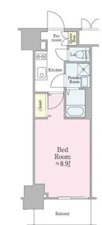 クロスレジデンス飯田橋【6階】の間取り