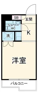 1Kの間取り画像