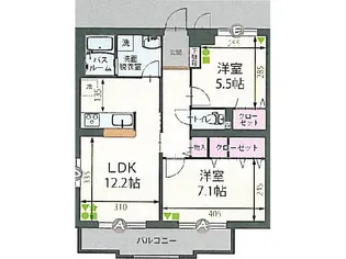 静岡県裾野市伊豆島田【マンション】の間取り