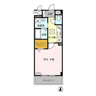 埼玉県さいたま市中央区下落合6【マンション】の間取り