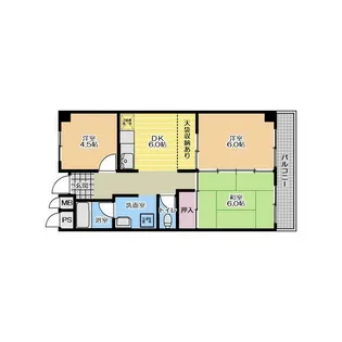第2サニーハイツヒライ【4階】の間取り
