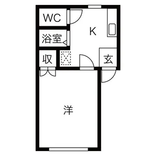 メゾンロイヤルくにや【1階】の間取り