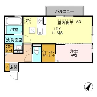 新潟県新潟市西区寺尾台2【アパート】の間取り