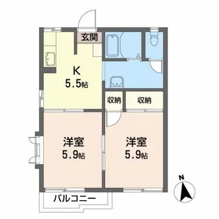 マロンボンMII【2階】の間取り