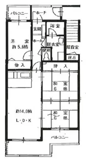 ベルメゾン東光倉田【1階】の間取り